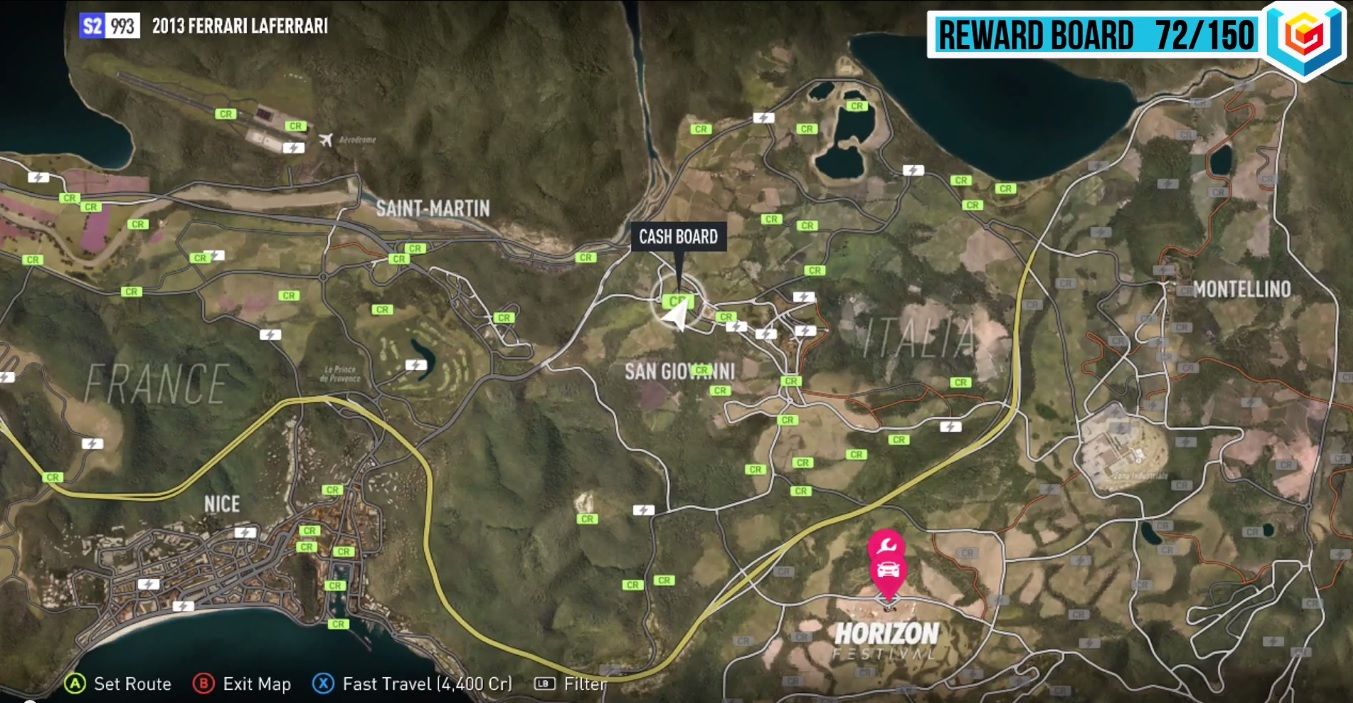 forza horizon 2 map expansion befor and after